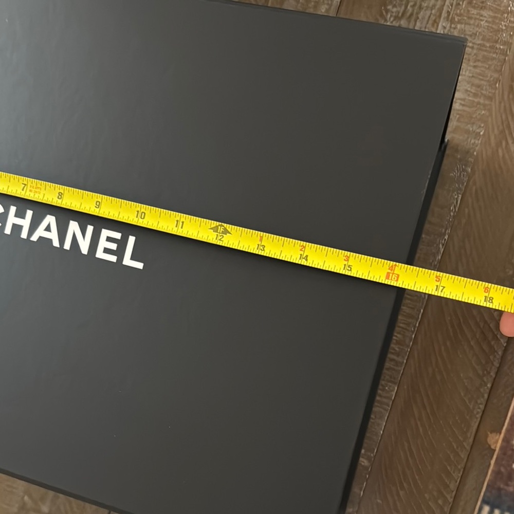 Large CHANEL Black Box with White Camellia Accent - Picture 9 of 15